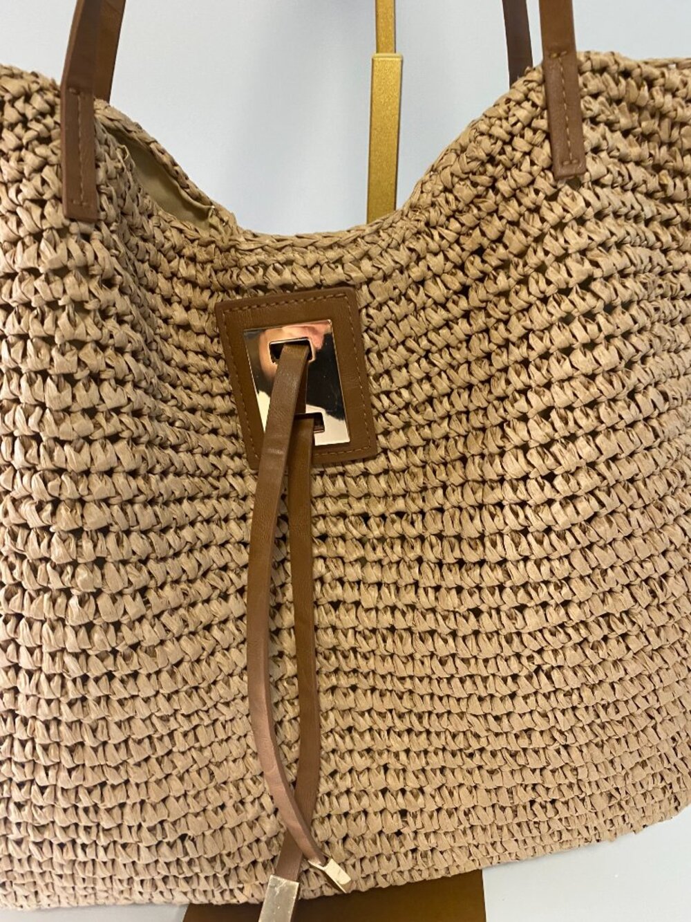 Studio Collection Raffia Shoulder Bag - Picture 4 of 4